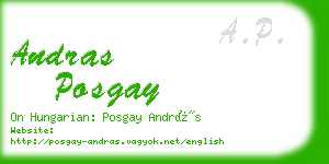 andras posgay business card